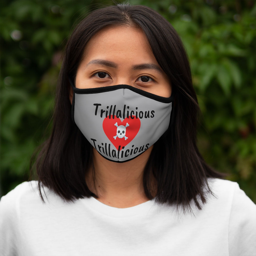 Trillalicious Killer Heart Logo Fitted Polyester Face Mask