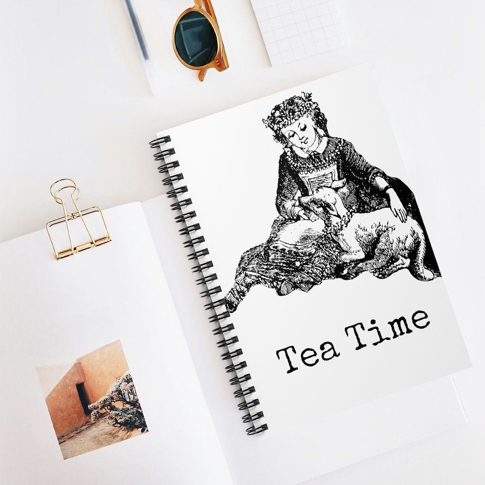 Thumbnail: Tea Time Spiral Notebook - Ruled Line