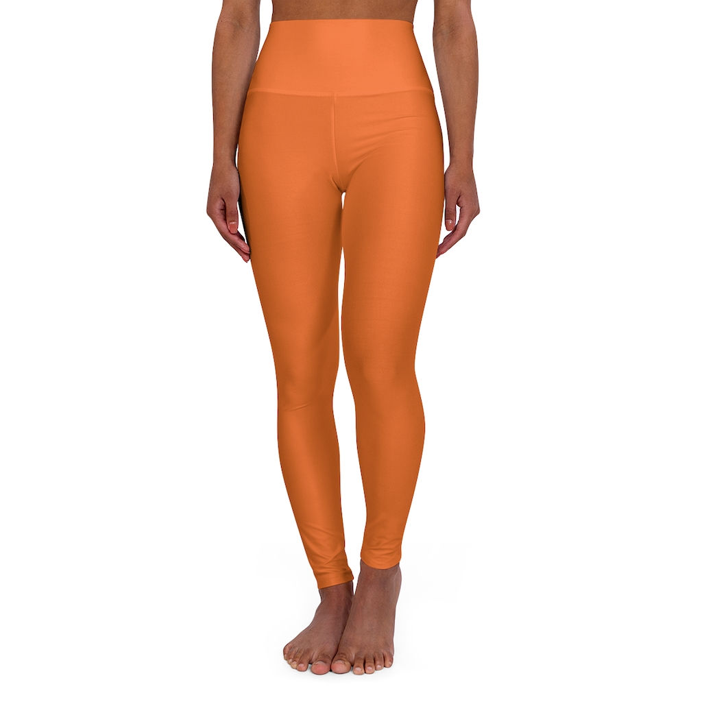 Orange High Waisted Leggings