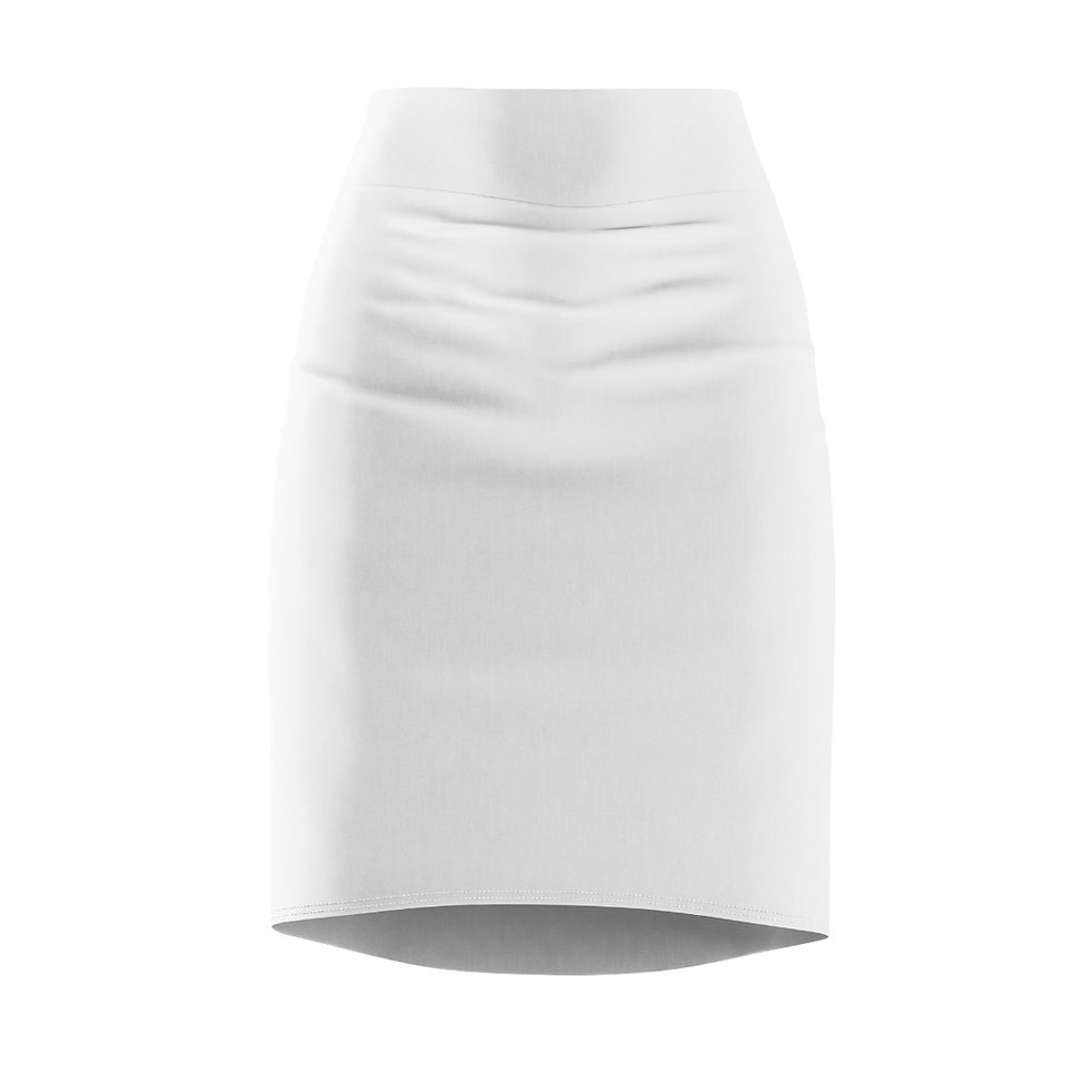 White Women's Pencil Skirt