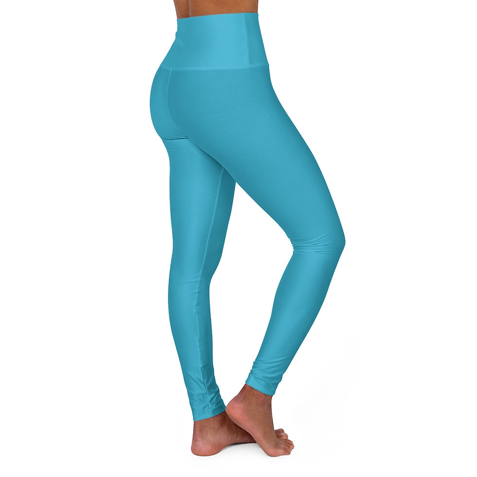 Thumbnail: Light Blue High Waisted Leggings
