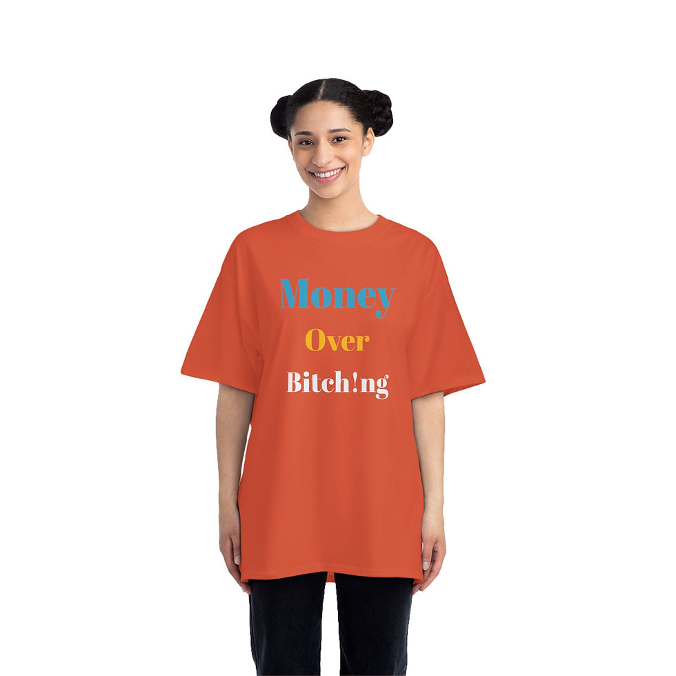 Thumbnail: Money Over Bitch!ng Beefy-T®  Short-Sleeve T-Shirt