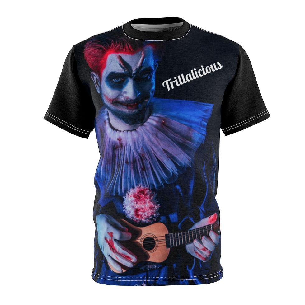 Thumbnail: Trillalicious Bloody Clown Men's AOP Cut & Sew Tee