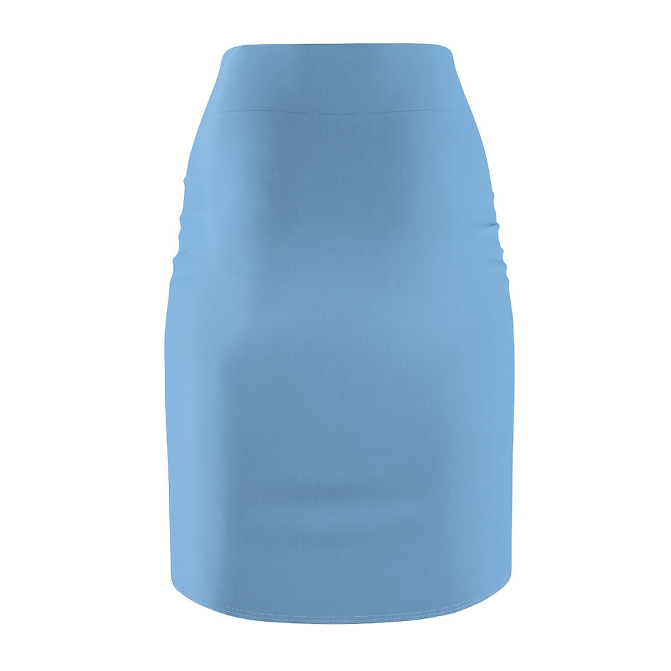 Thumbnail: Powder Blue Women's Pencil Skirt