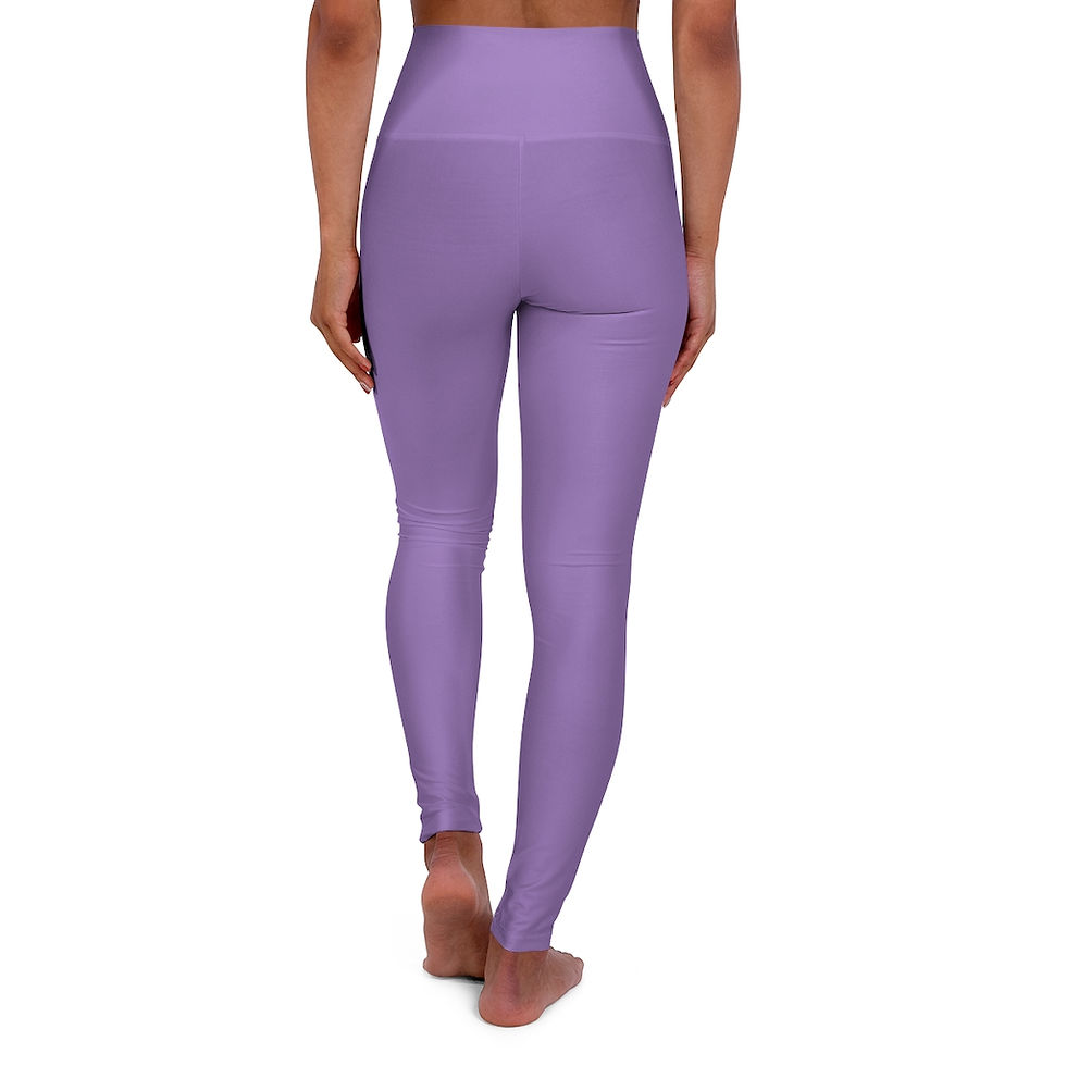 Thumbnail: Baby Purple High Waisted Leggings