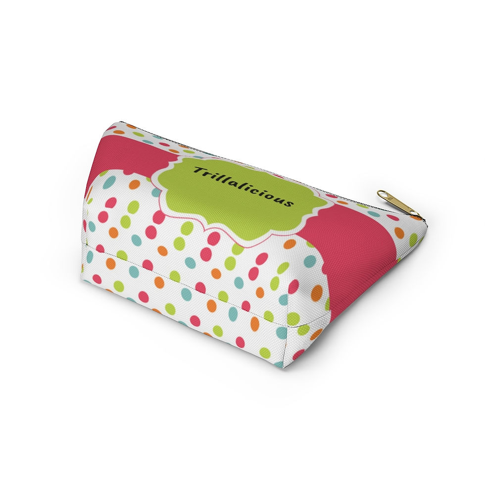 Thumbnail: Trillalicious Signature Polka Dot Accessory Pouch w T-bottom
