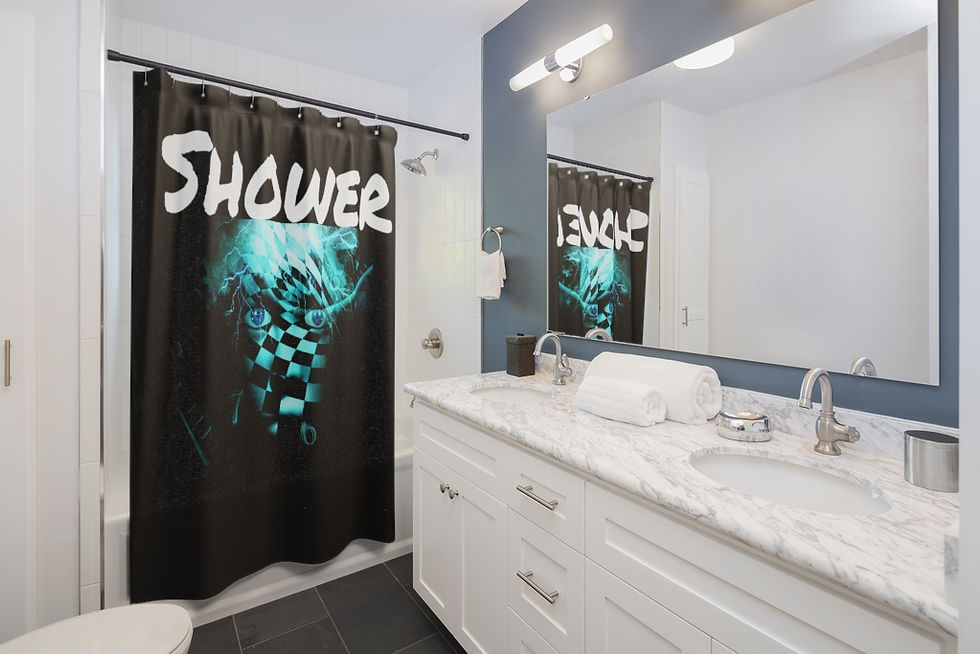 Thumbnail: Mosaic Face Shower Curtains
