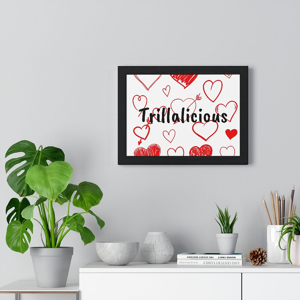 Thumbnail: Trillalicous Heart Print Premium Framed Horizontal Poster
