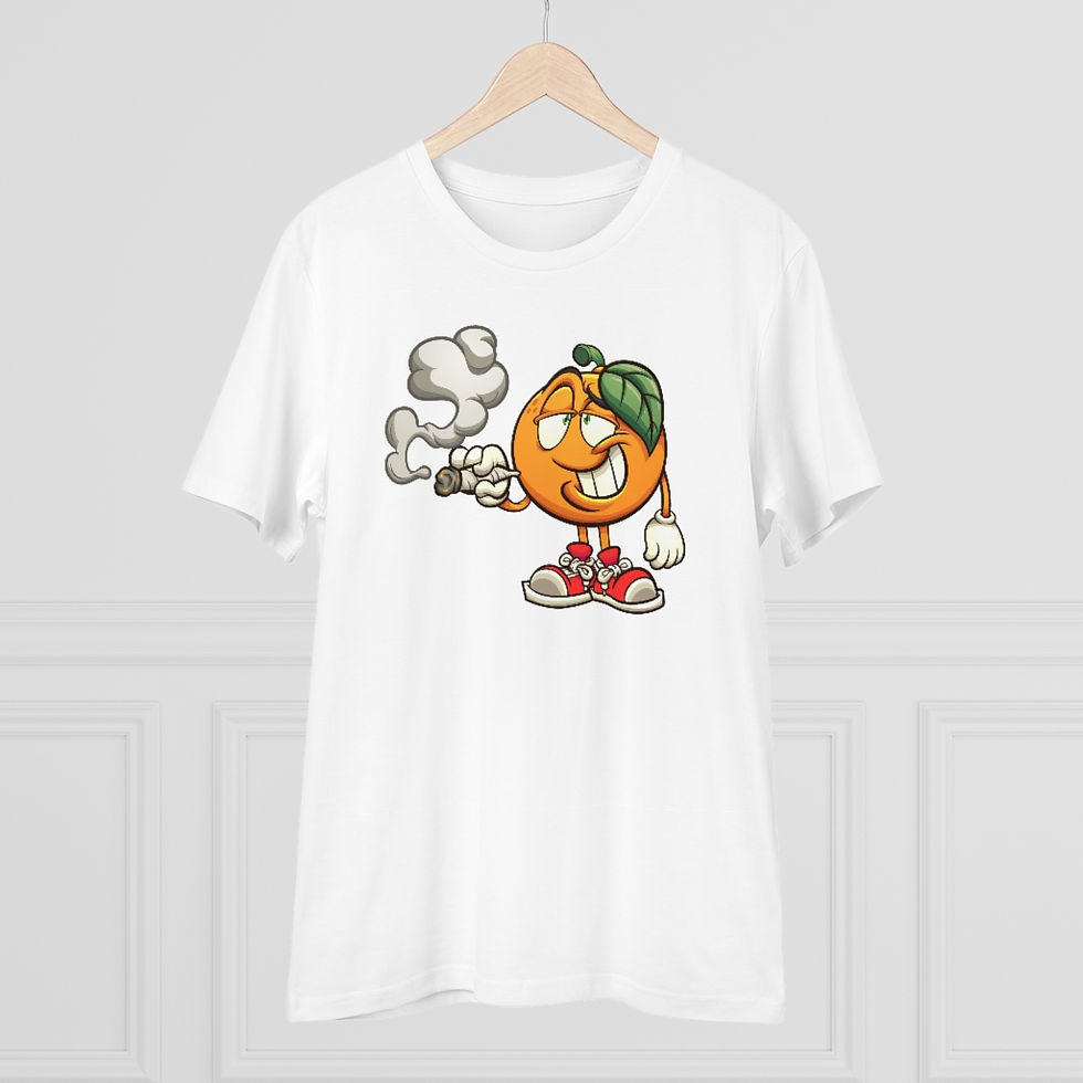 Thumbnail: Unisex Smokey The Orange Men's Organic T-shirt 