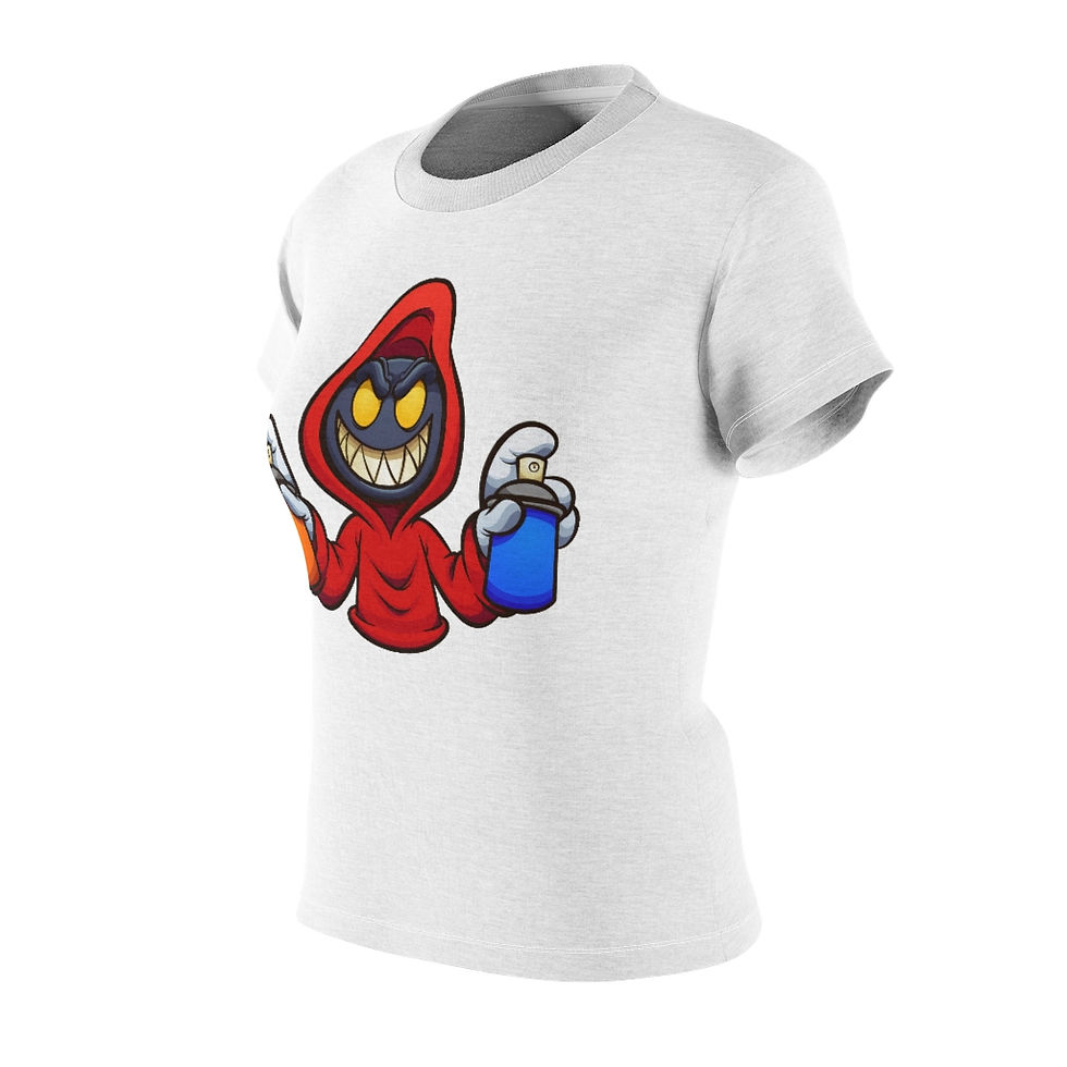 Thumbnail: Evil Hooded Character Women's AOP Cut & Sew Tee