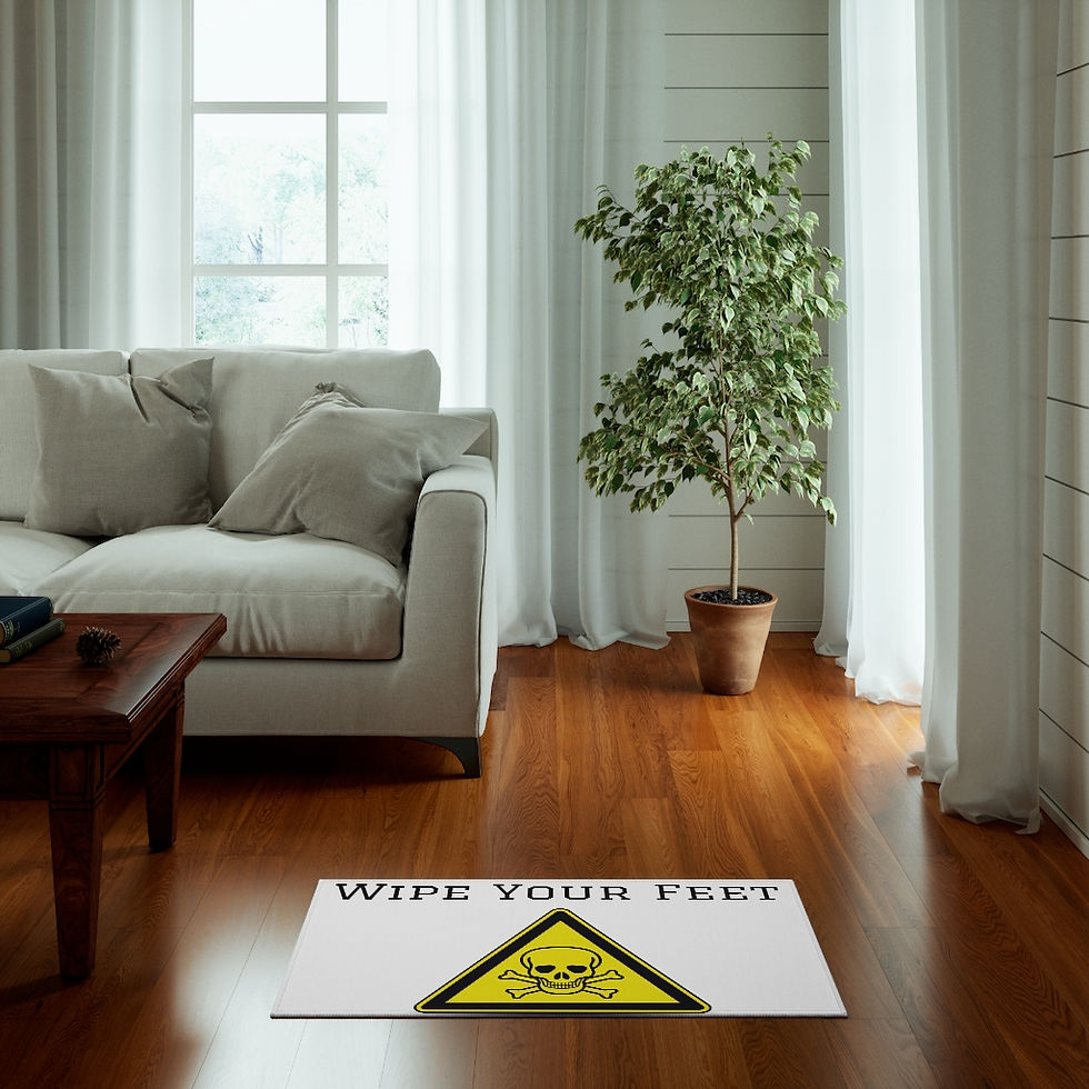 Thumbnail: Wipe Your Feet Caution Dornier Rug