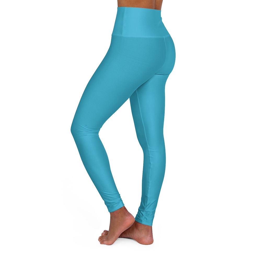 Thumbnail: Light Blue High Waisted Leggings