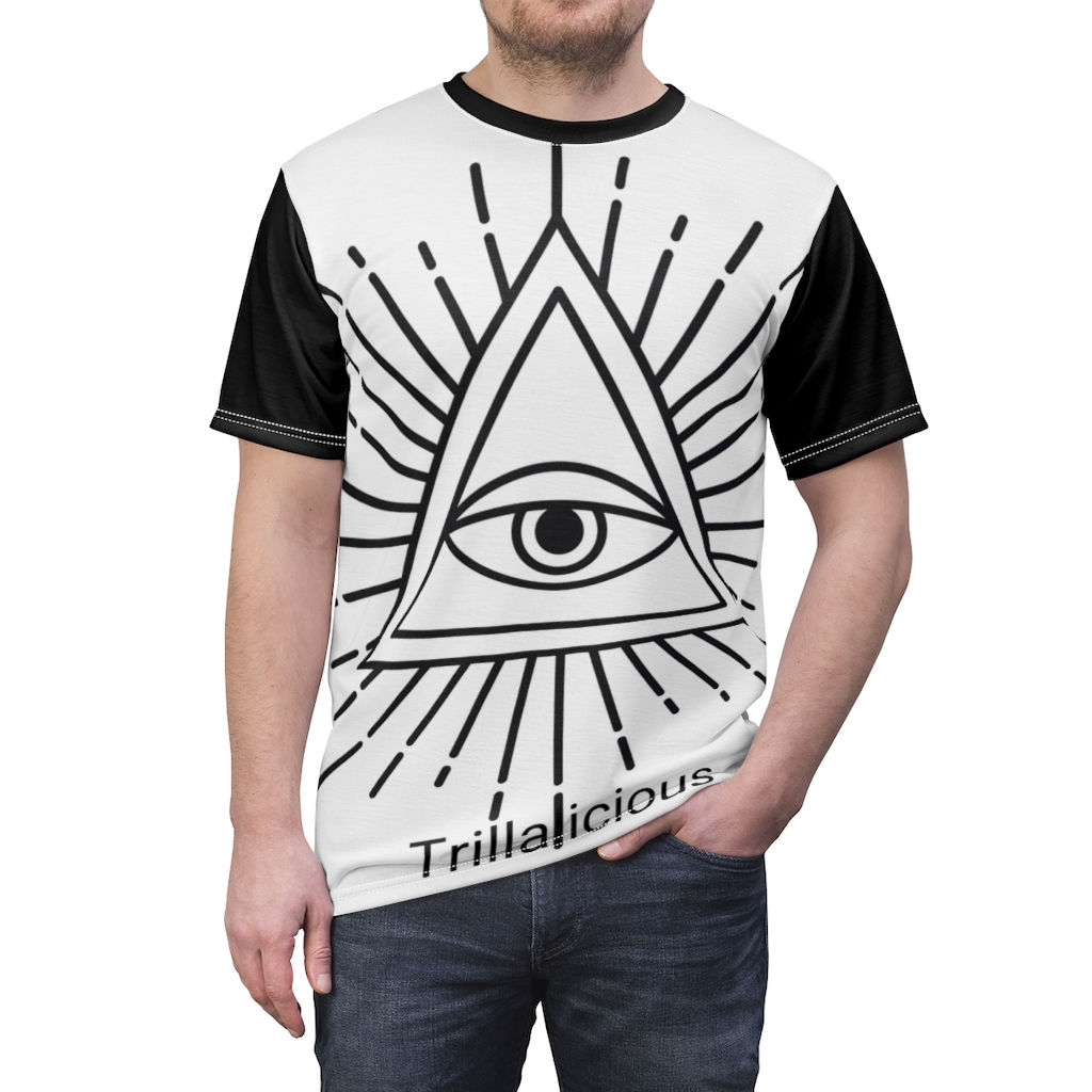 Trillalicious Pyramid Eye Men's AOP Cut & Sew Tee