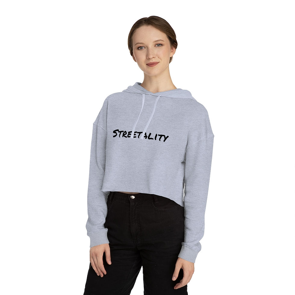 Thumbnail: Streetality Women’s Cropped Hooded Sweatshirt