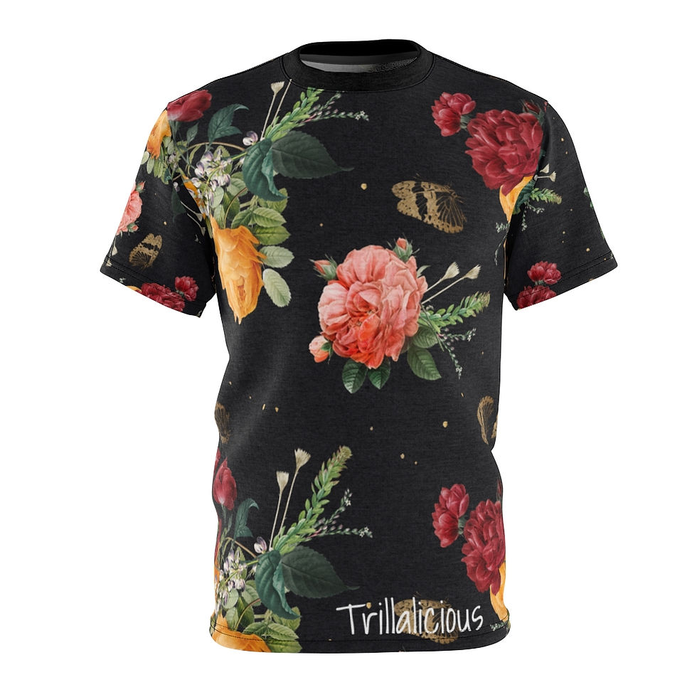Thumbnail: Trillalicious Floral Print Men's AOP Cut & Sew Tee