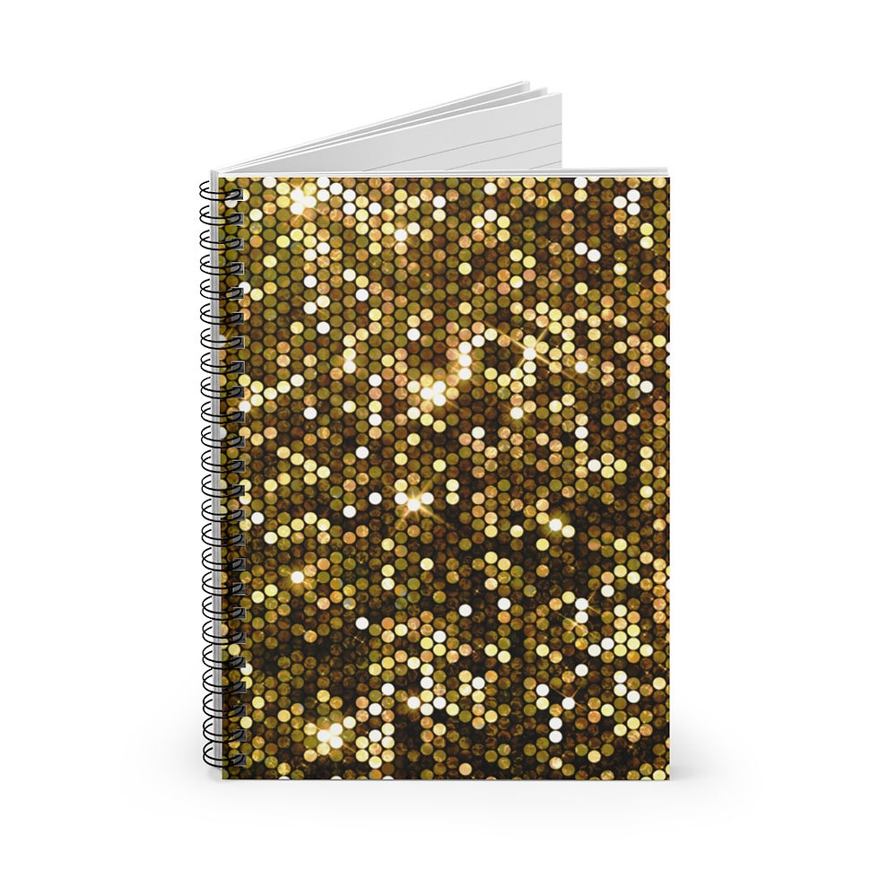 Thumbnail: Glitter Spiral Notebook - Ruled Line