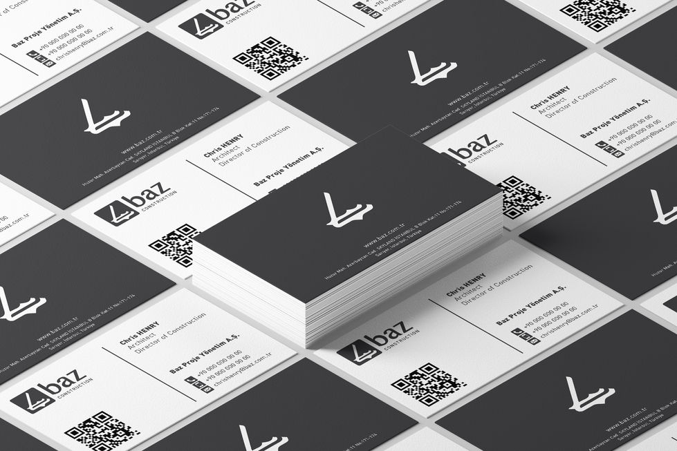 White Isometric Business Cards copy