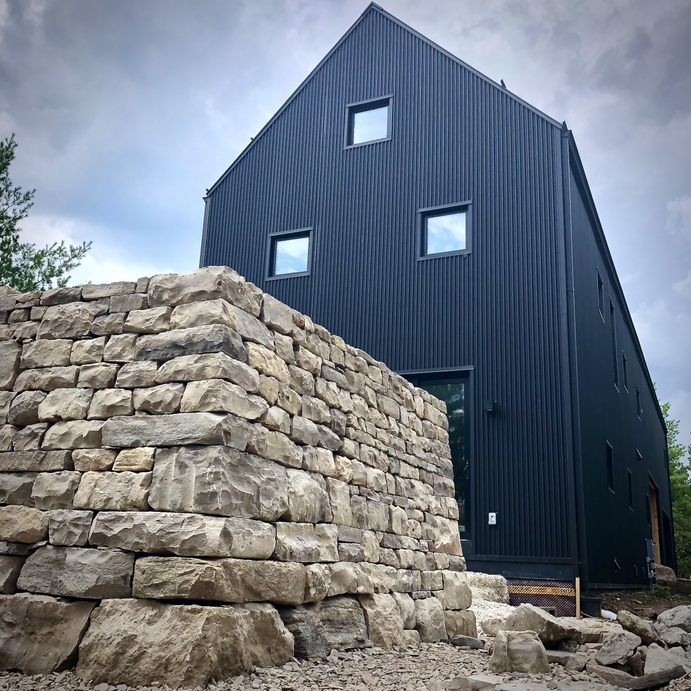 Drystone walling by ADL stonework dry stone waller in Ontario Andre Lemieux