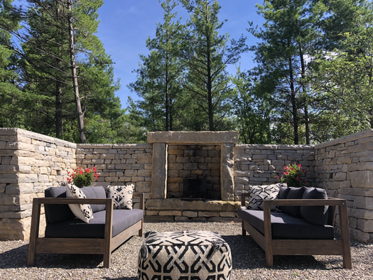 Dry stone wall & fireplace by ADL stonework dry stone waller in Ontario Andre Lemieux
