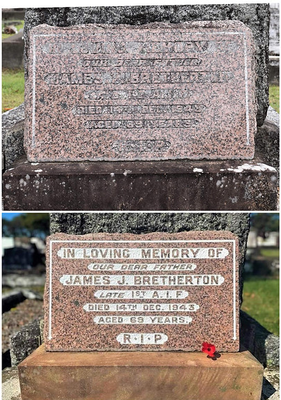 Private James Joseph BRETHERTON WWI 678 25th Battalion