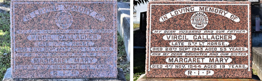 Trooper Virgil Vincent Patrick GALLAGHER WWI 3226 5th Light Horse Regiment