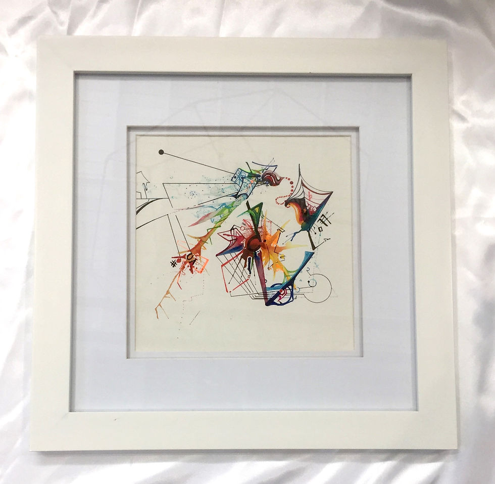 Thumbnail: Half Note Spiral 14"x14" ORIGINAL