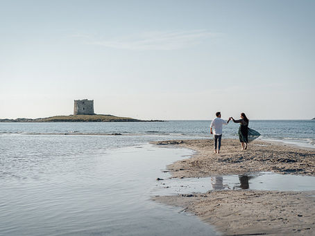 Matrimoni e Prematrimoniali in Sardegna, a Stintino nella spiaggia La Pelosa