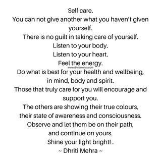 Self Care