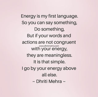Energy is my first language