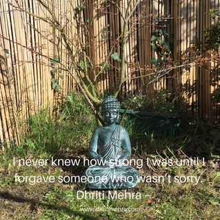 Forgiving someone who is not sorry.