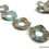 Thumbnail: 10ps Boho bracelet round connectors 2 holes Brass hammered wavy bead 841