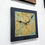 Thumbnail: Handmade clock Copper vintage color wall clock 7.8" Turquoise rustic patina