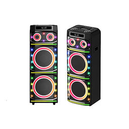 1. Special light, with 5 led Molds beautiful light for  karaoke speaker;
2. Clear Vocal + deep bass suitable for outdoor and indoor, connect with bluetooth play music, party speaker;
3. Tower Pair mold, stand two side of TV, suitable for activities. Home speaker, activity speaker, big power outdoor speaker.