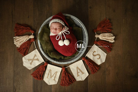 Neonato addormentato, banner Natale, Marzia Lazzaroni