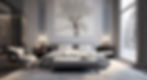 AI generated image of a modern bedroom