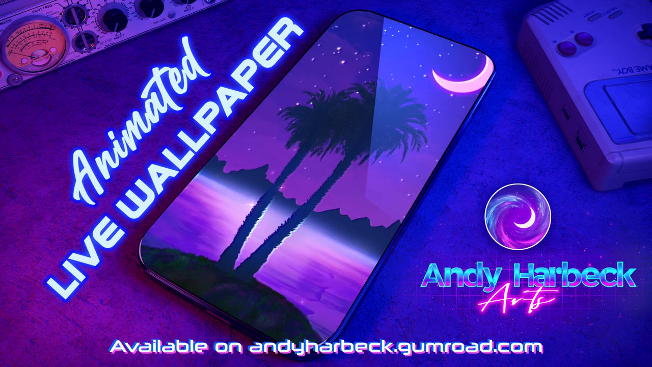 Live Wallpaper - Friday Night Synthwaves 4k (Mobile Only)