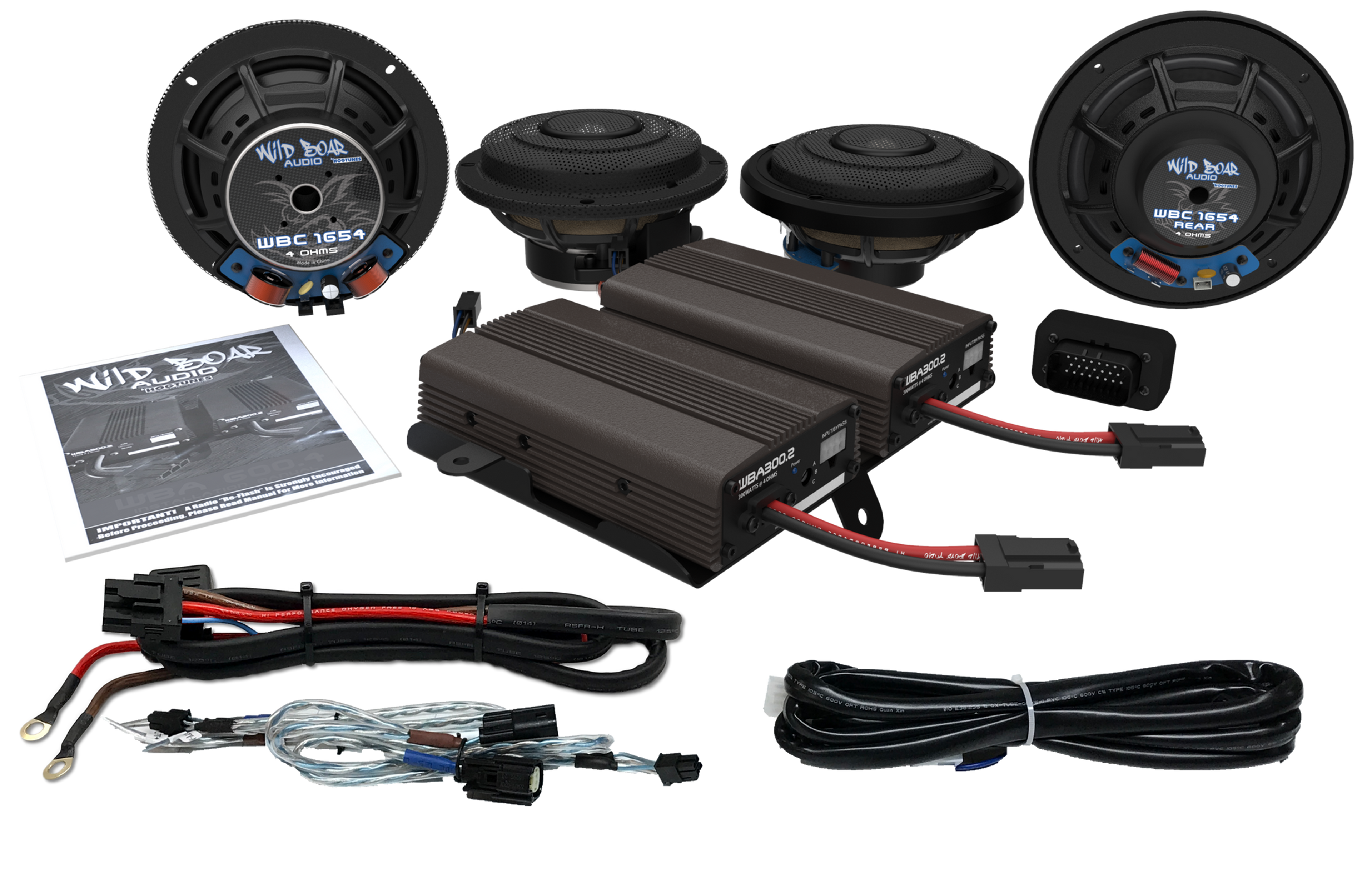 Wild Boar Audio 4 Speaker & 2 Amplifier Kit for CVO Ultra models