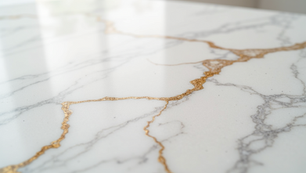 Choosing the Perfect White Quartz Countertops with Grey and Gold Veins - Your Comprehensive Guide by iDesign Granite