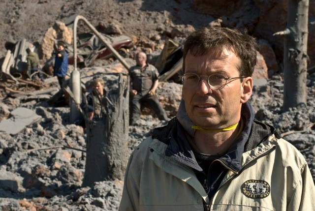 Matthias Kammermeier am Filmset von "Vulkan"