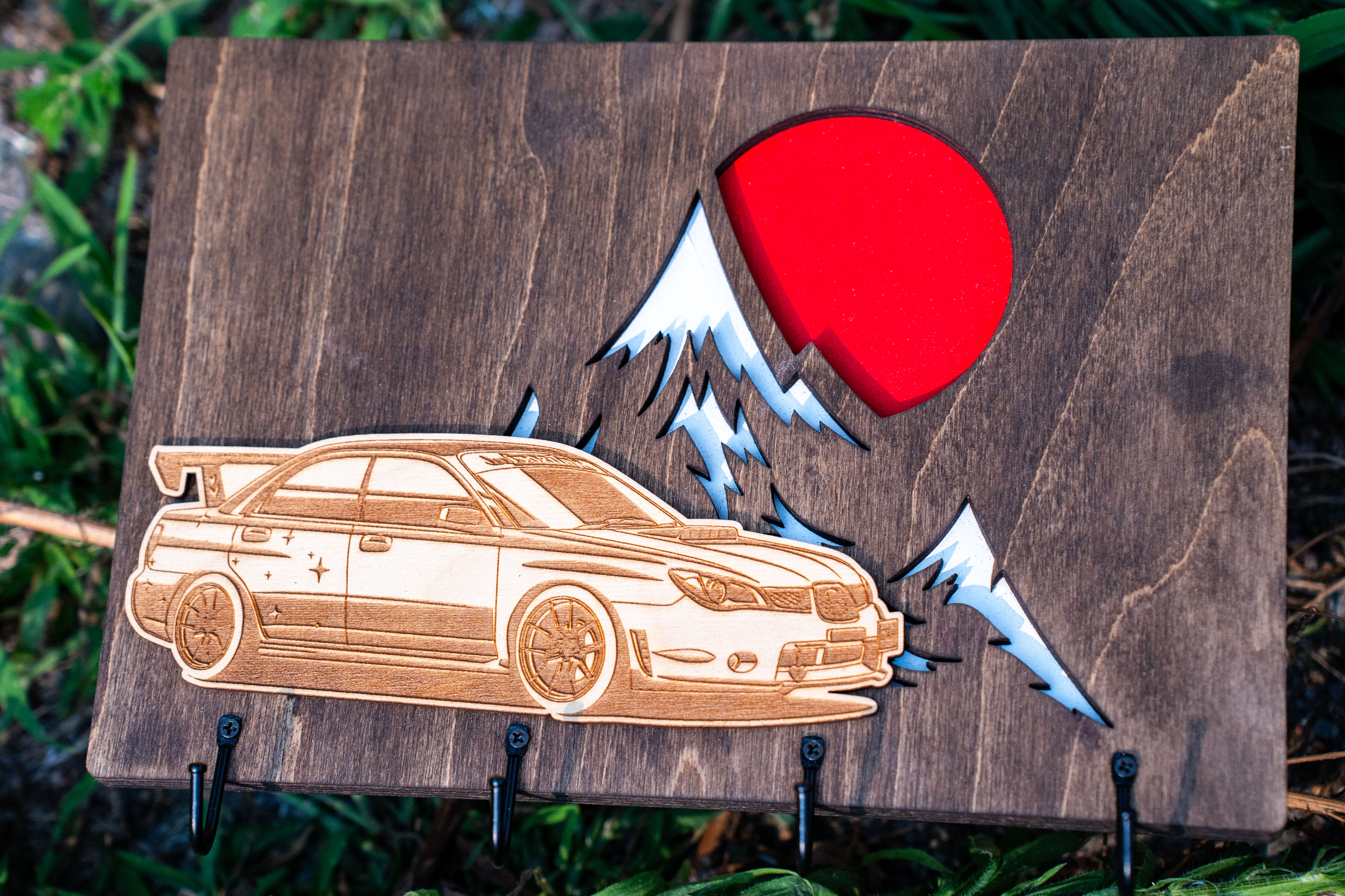 Subaru Hawkeye Wooden Key Hook