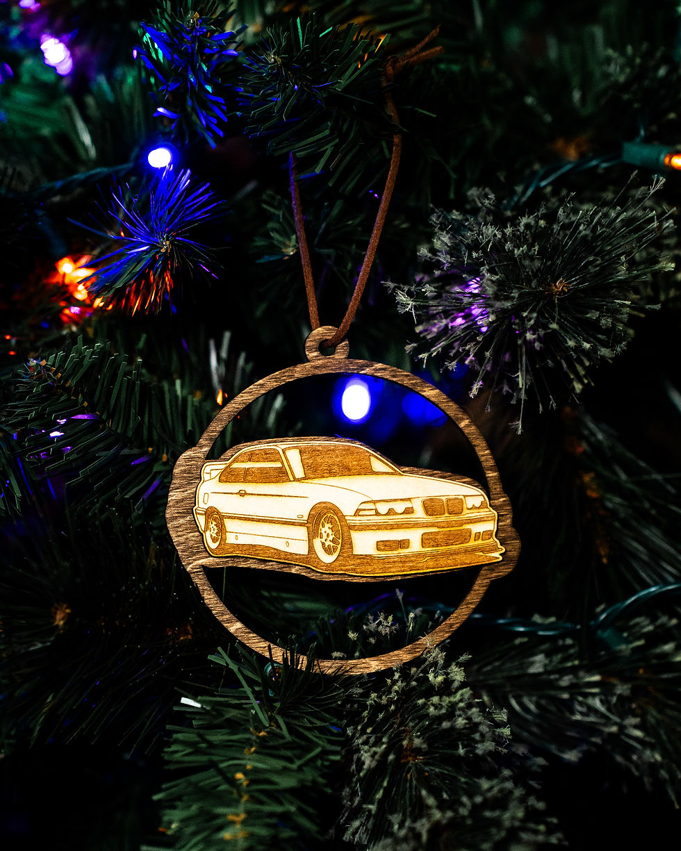 Thumbnail: BMW E36 Wooden Christmas Ornament
