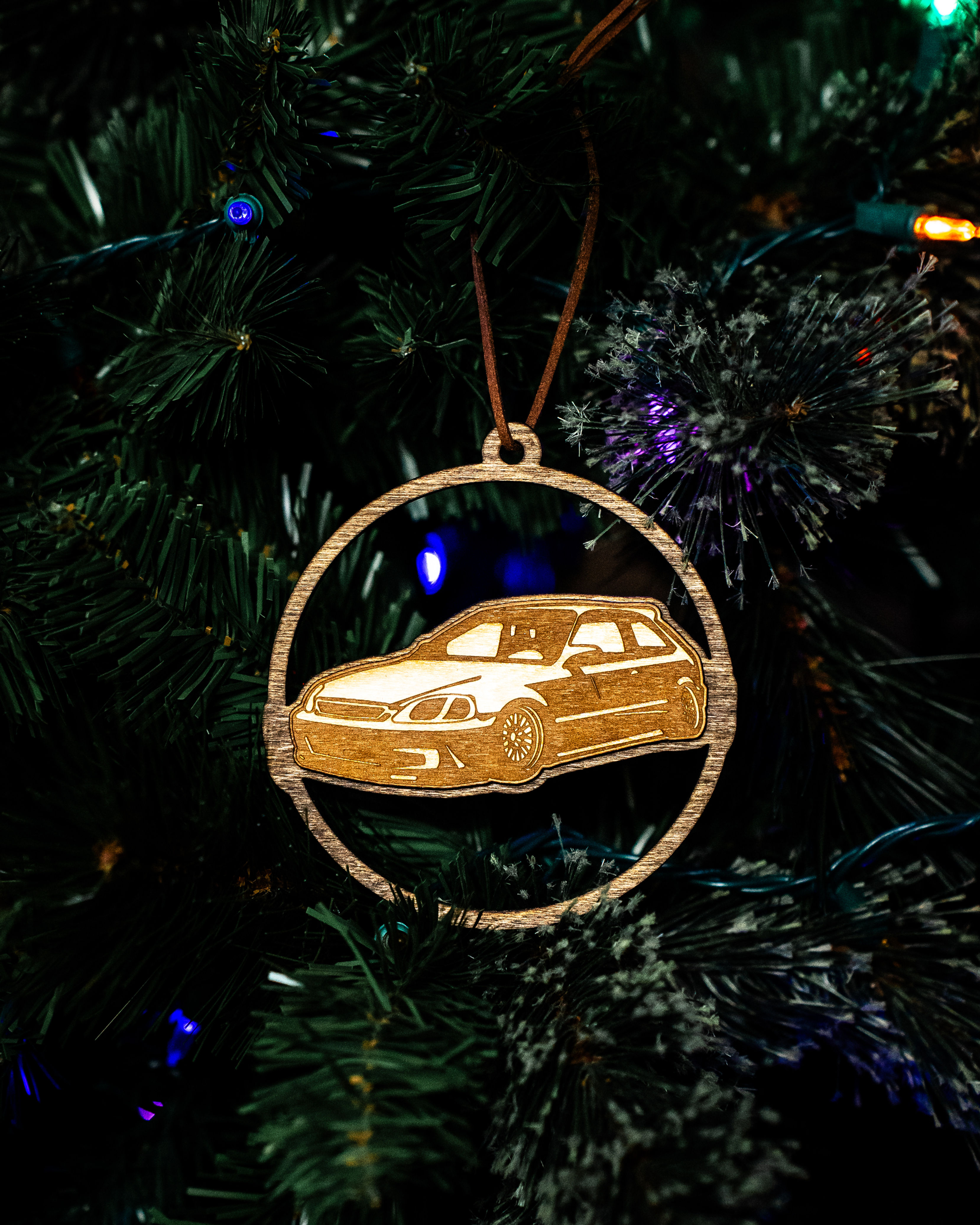 Honda Civic EK Wooden Ornament