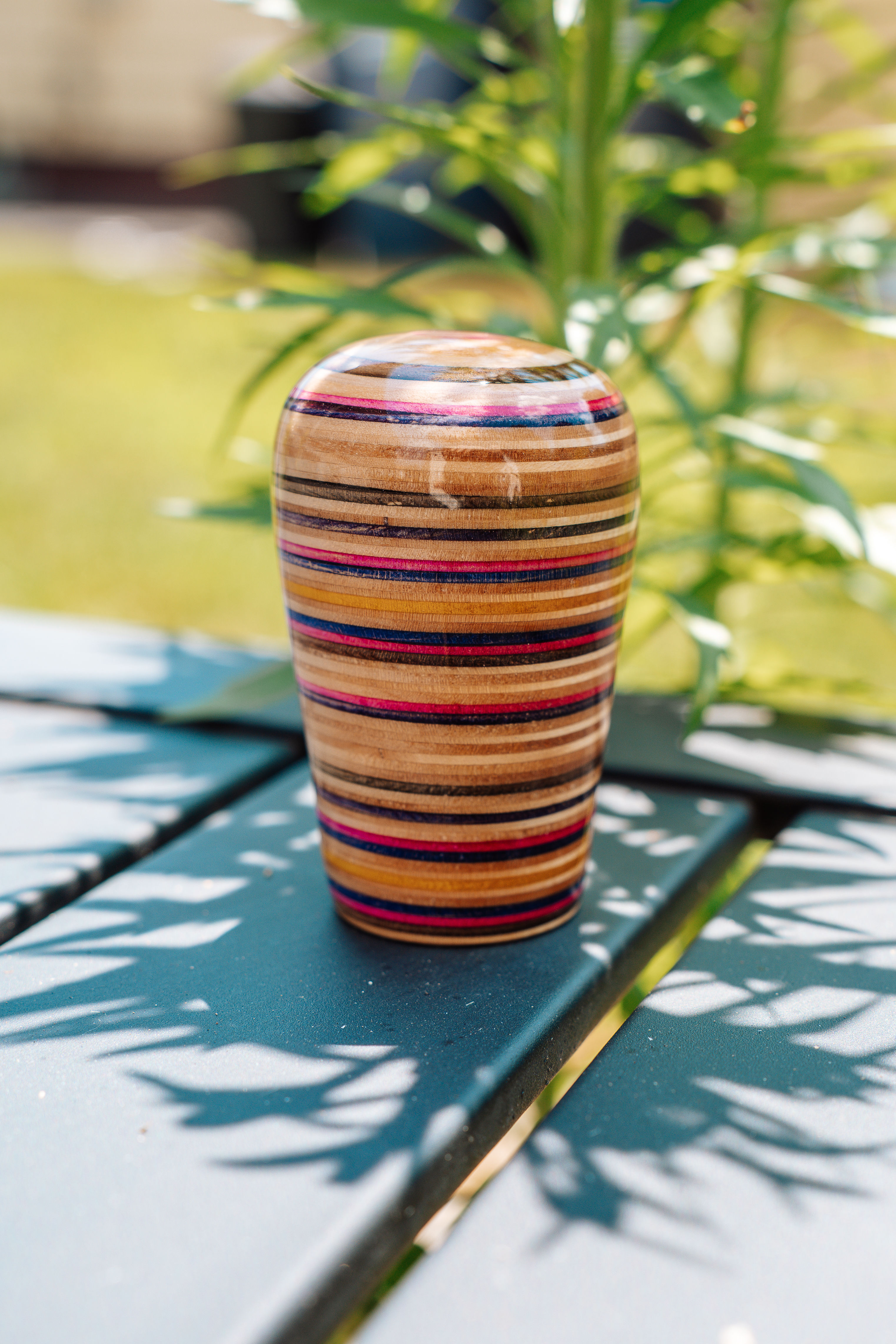 Recycled Pink, Purple, Yellow Skateboard Shift Knob