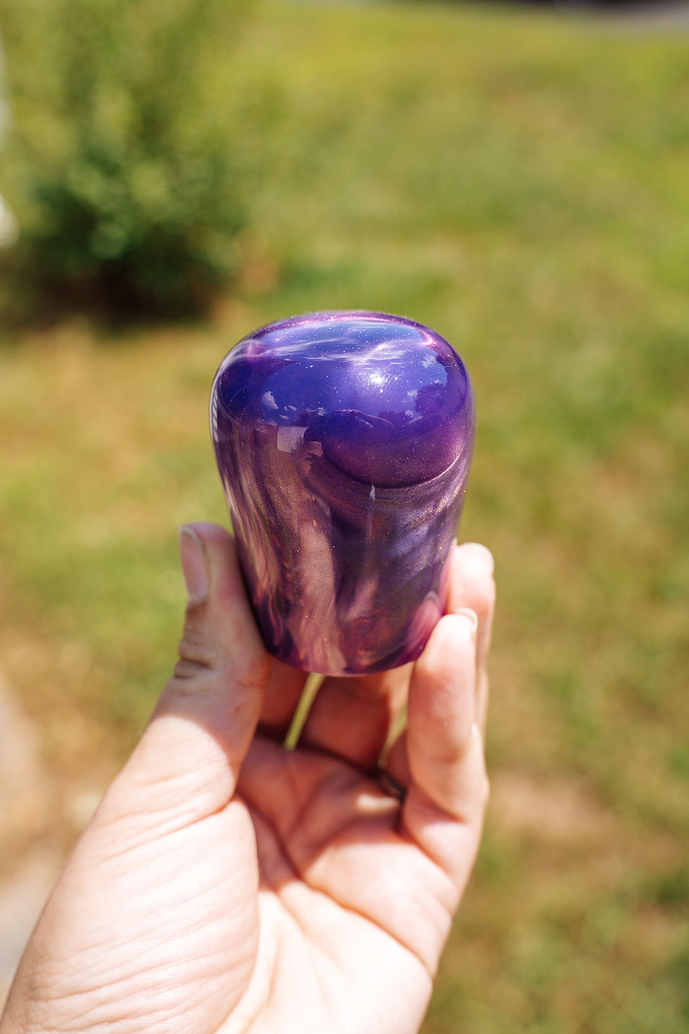 Thumbnail: Purple Gold Swirl 2 Shift Knob