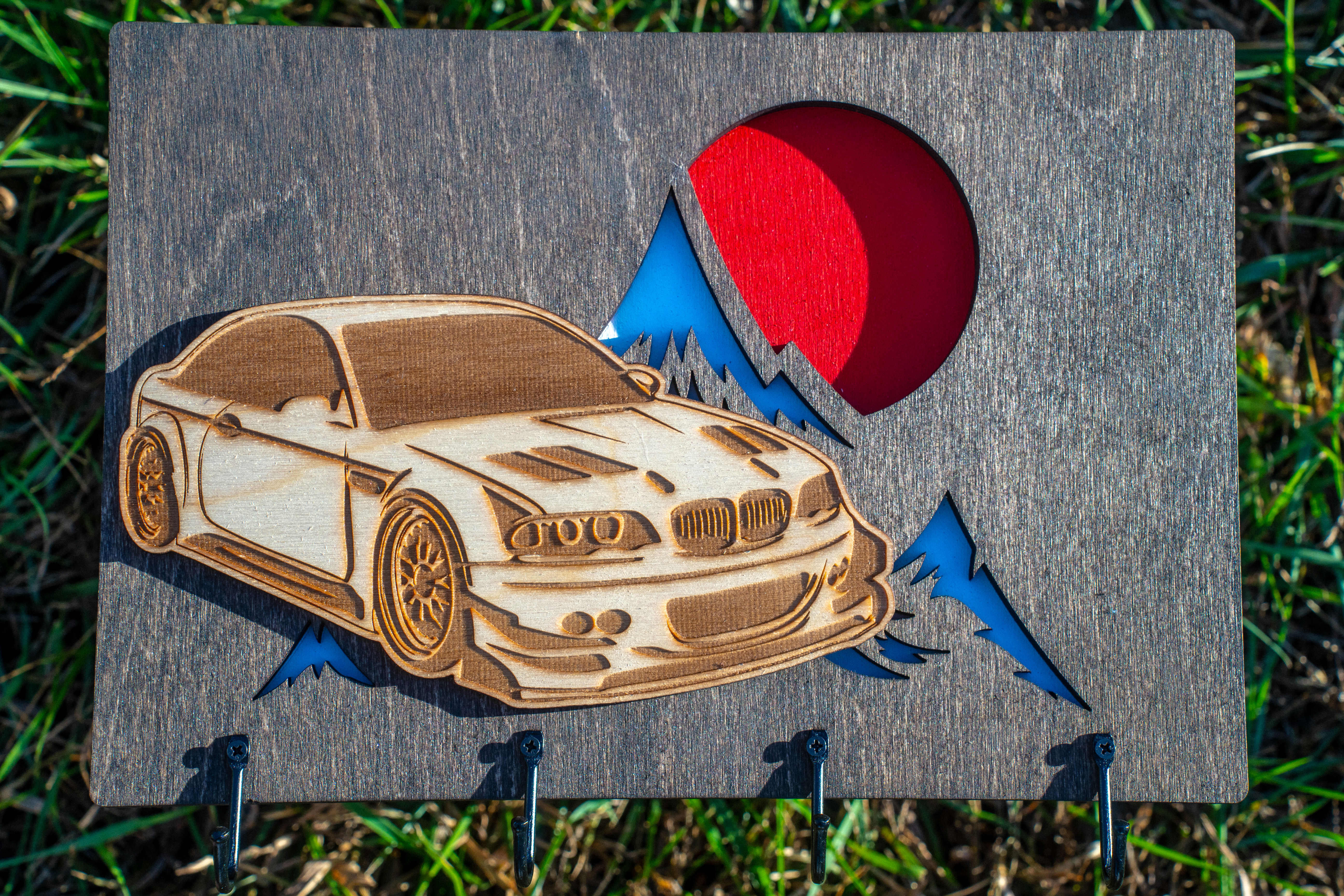 BMW E46 Wooden Key Hook
