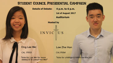 Student Council Presidential Elections (Debate Details & Voting)