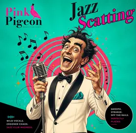 Album cover for Jazz Scatting by Pink Pigeon Production Music