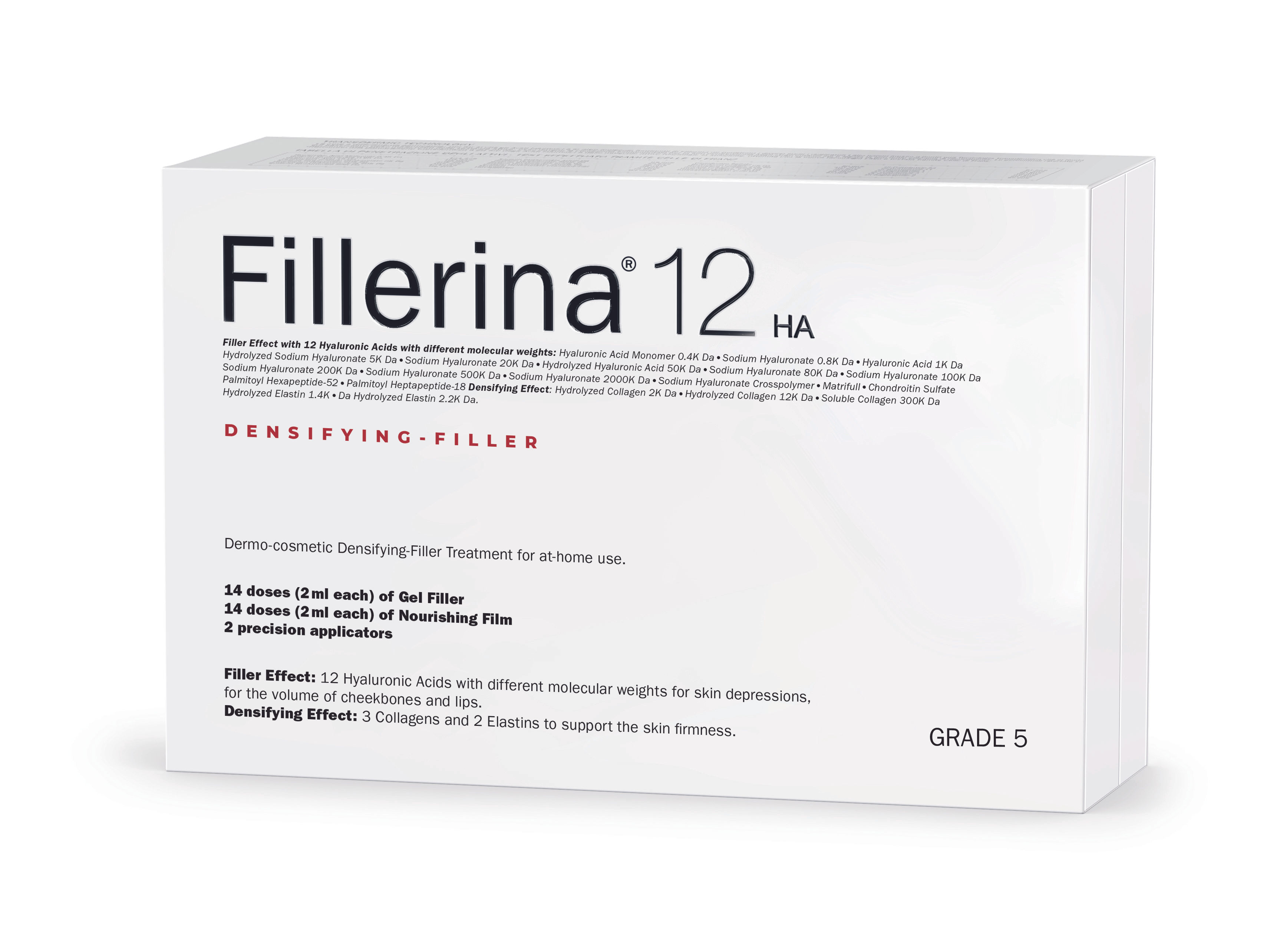 Fillerina - Dermo-cosmetic Filler Face Treatment with 12 hyaluronics - Grade 5