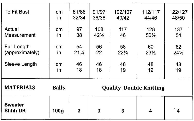 Thumbnail: knitting pattern