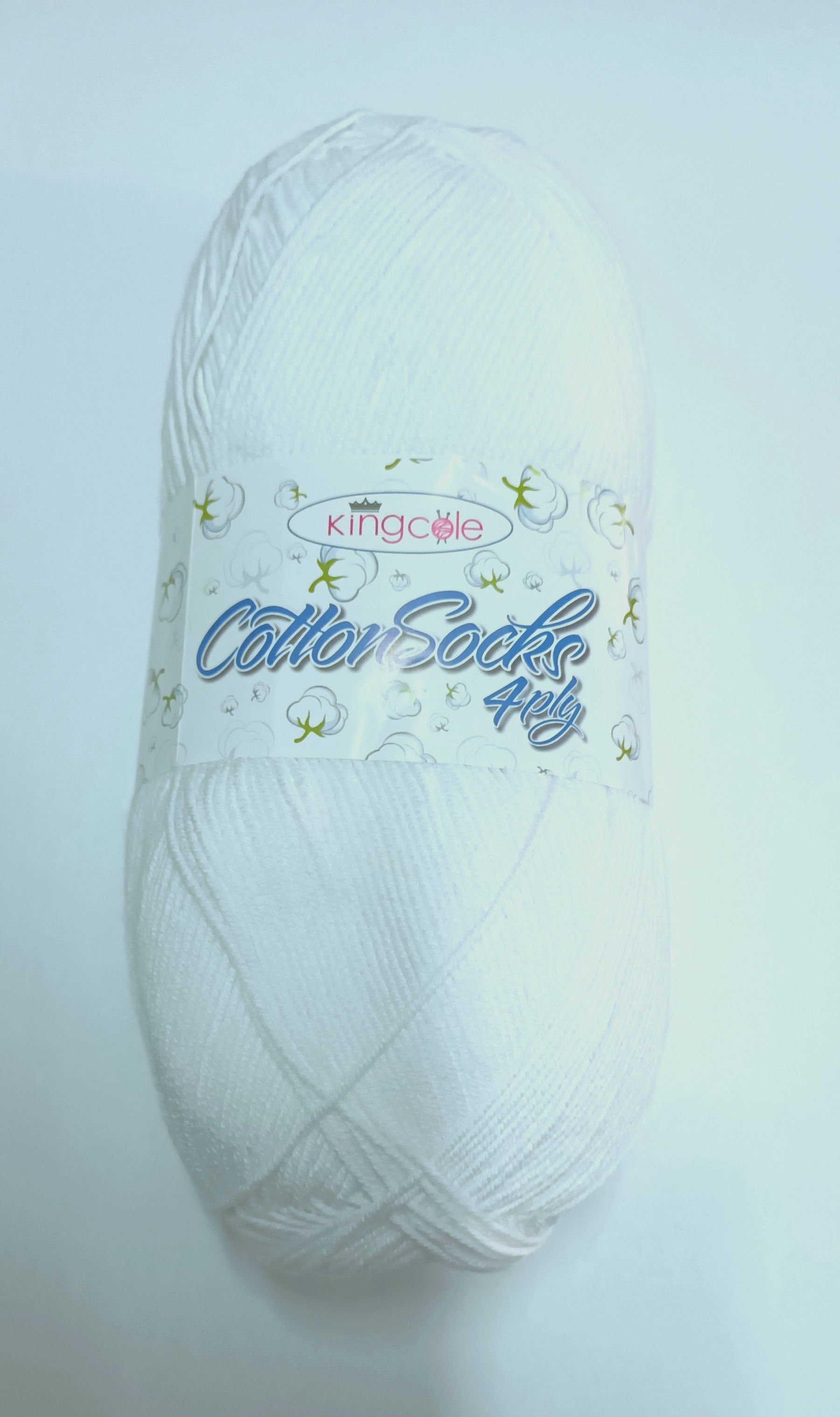 King Cole Cotton Socks 4ply 4760-White